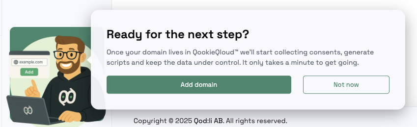 QookieQloud Onboarding Agent in action